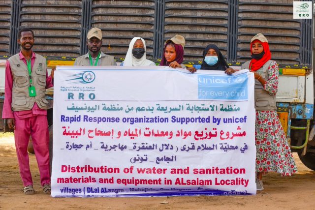 Water and Sanitation Materials Distributed in AlSalam Locality